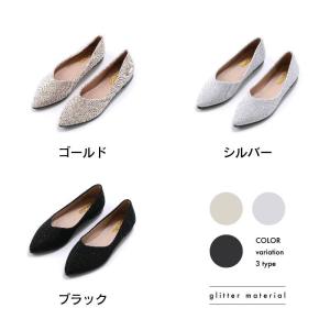 パンプス レディース 女性 ローヒール ポイン...の詳細画像4