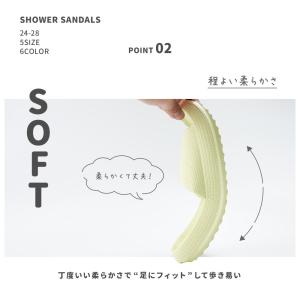 シャワーサンダル バススリッパ 浴室用 レディ...の詳細画像3