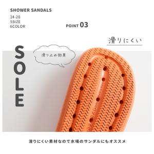 シャワーサンダル バススリッパ 浴室用 レディ...の詳細画像4