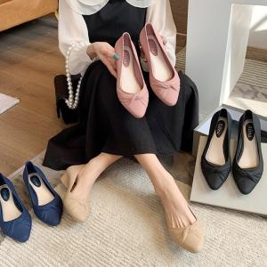 パンプス レディース シューズ ラウンドトゥ ...の詳細画像1