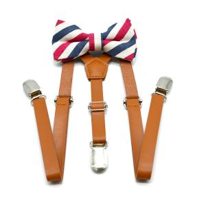 サスペンダー 蝶ネクタイ 2点セット キッズ ...の詳細画像1