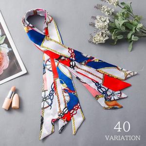 GUCCI GGビー（ハチ）シルクリボン スカーフ ブラック＆レッド GUCCI