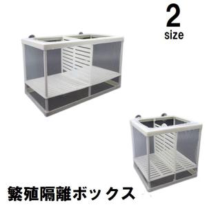 繁殖隔離ボックス 産卵ケース 隔離ケース 隔離箱 吸盤付き 透明 クリア 
