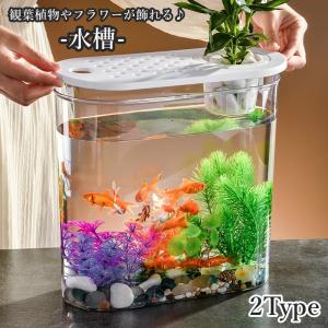 水槽 金魚鉢 飼育水槽 ペット ペットグッズ 熱帯魚 アクアリウム プラスチック クリア 透明 丈夫 テラリウム 観葉植物 水草 インテリア ボウル｜kawa-e-mon