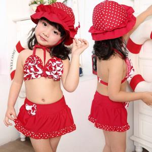 水着 セパレート ワンピース キッズ 子供 ベ...の詳細画像4