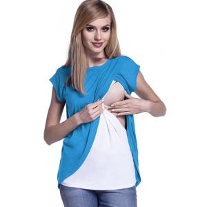 授乳服 授乳トップス マタニティトップス 半袖...の詳細画像2