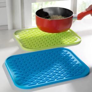 鍋敷き 同色2枚セット キッチン用品 水切り ...の詳細画像1