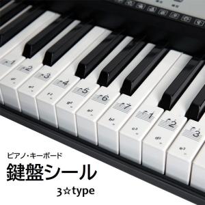 並行輸入品】ピアノ用 鍵盤シール 《カラフル》 ステッカー キーボード