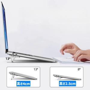 ノートPCスタンド 同色2個セット 2段階 高...の詳細画像2