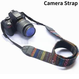カメラストラップ 一眼レフ ミラーレス シンプル 黒 Canon Nikon