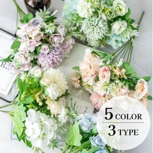 造花 ブーケ 花束 フラワーアレンジメント フェイクフラワー バラ 蕾