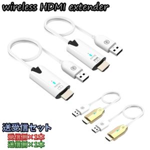 HDMIエクステンダー 無線 ワイヤレス 送受信機セット 最大通信距離 60m