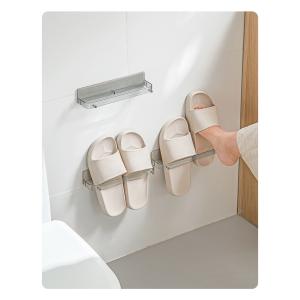 スリッパラック スリッパ立て タオル掛け 壁掛...の詳細画像1