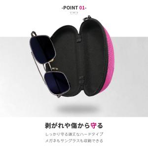 メガネケース サングラスケース フック付き 大...の詳細画像2