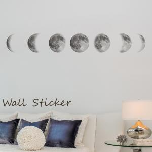 ウォールステッカー 月 満ち欠け シール式 かっこいい クール 自然 子供部屋 壁紙シール 壁面 デコレーション 模様替え DIY おしゃれ シンプル