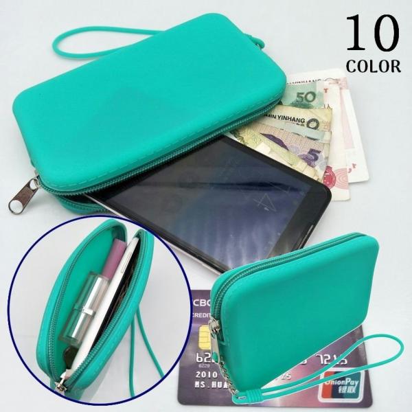 コインケース 小銭入れ お財布 ミニポーチ レディース シリコン ウォレット 小物入れ スマホケース...