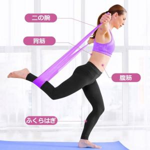 トレーニングチューブ エクササイズバンド ゴム...の詳細画像2