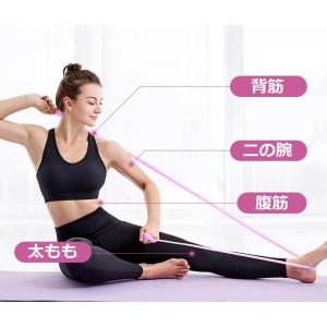 トレーニングチューブ エクササイズバンド ゴム...の詳細画像5