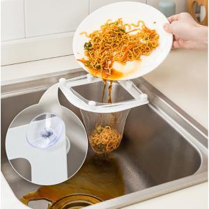 三角コーナー 水切りネットホルダー ゴミ受け ...の詳細画像1
