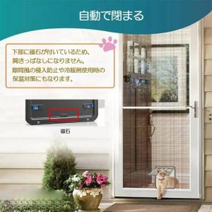網戸専用 ペットドア 犬 猫 出入り口 ロック...の詳細画像1