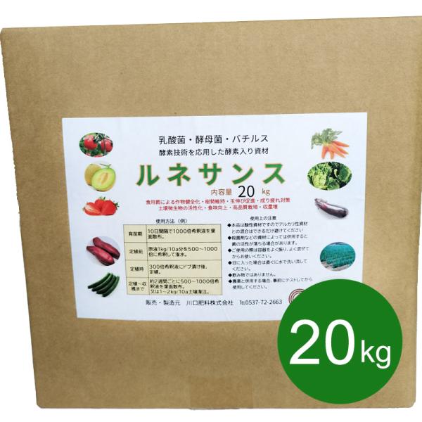 基本送料無料　ルネサンス　２０ｋｇ　酵素入り資材　地力向上　生育促進