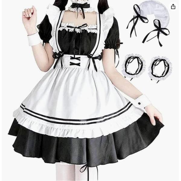 メイド服 セクシー コスプレ ロリータ レディース メイド 服 ゴスロリ 萌え コスプレ 衣装 フリ...