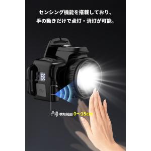 ヘッドライト 充電式 LEDヘッドランプ 高輝...の詳細画像4