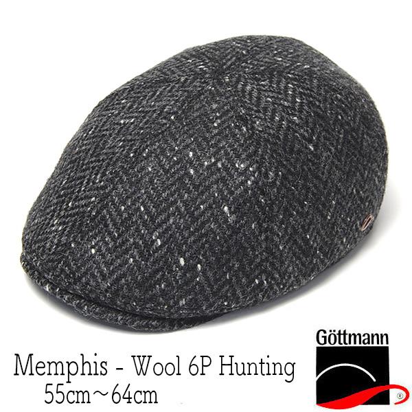 ヘリンボーン6枚はぎハンチング GOTTMANN ゴットマン Menphis メンフィス 秋冬 メン...