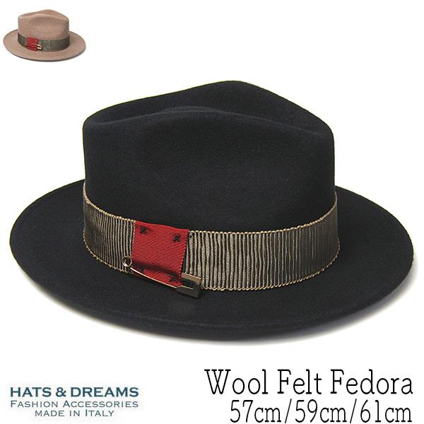 ウールフエルト中折れ帽 HATS&amp;DREAMS ハッツアンドドリームス ハット ユニセックス 秋冬 ...