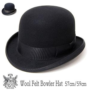 帽子 KNOX ノックス ウールフエルトボーラーハット