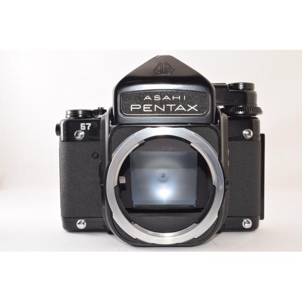 ★美品★ ペンタクス PENTAX 67 後期 TTL MLU ボディ + アイレベルファインダー ...