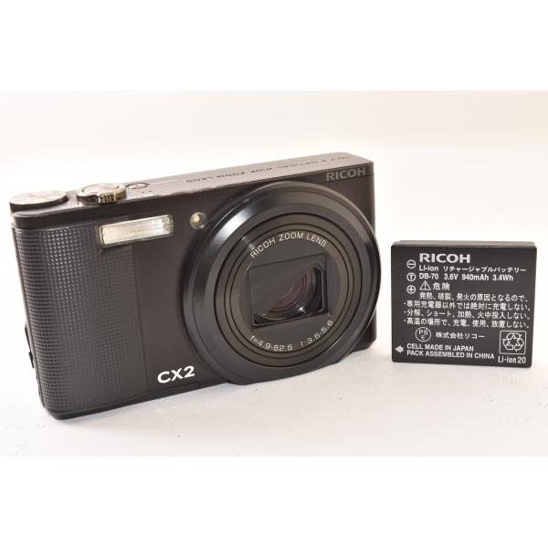 ★ジャンク品★ RICOH リコー CX2 ブラック コンパクトデジタルカメラ J2512040