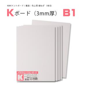 ミューズ Kボード 3mm厚 B2 KMKケント/色上質銀ねず 細目 1枚 : カワチ