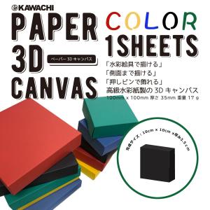doArt. ペーパー3Dキャンバス 10cm 角 ブラック 1枚入