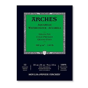 アルシュ 水彩紙ブロック 荒目 300g 46×61cm （オレンジ表紙