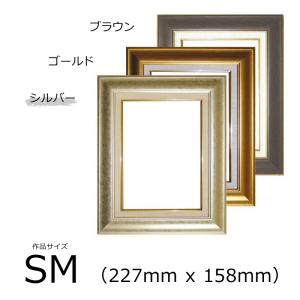 アールクリアン 油彩額 マクーテ (樹脂製) シルバー SM号 (227mm x 158mm)｜kawachigazai