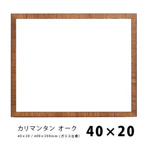 ラーソンジュール 水彩・デッサン縁 カリマンタン オーク 40×20 / アクリル｜kawachigazai