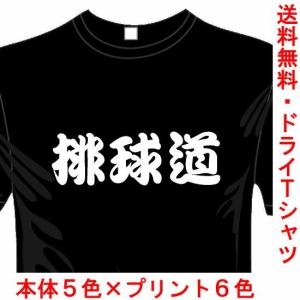 バレーボールドライTシャツ (5×6色) 漢字おもしろTシャツ 排球道Tシャツ 送料無料 河内國製作所｜kawachinokuni-s