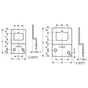 ステンレス鋼製 ハンガープレート SP型 SP-22の詳細画像1