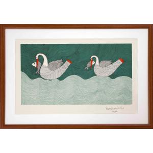仲川 翆 『紅白梅(扇面)』 ミニ色紙絵(寸松庵) 絵画 日本画 仲川 翆 『紅白梅(扇面)』 ミニ色紙絵(寸松庵) 絵画 日本画