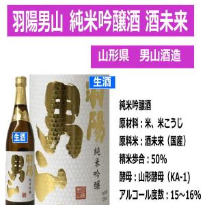 日本酒 羽陽男山 純米吟醸酒生 酒未来 1800ml 山形県 税込1本価格