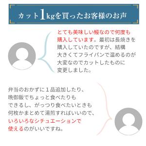 うなぎ 蒲焼き 国産 カットメガ盛り 1kg ...の詳細画像5