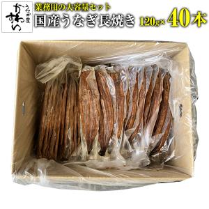 業務用 うなぎ蒲焼きロング120g×40尾入り｜kawaguchisuisan