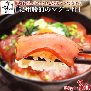 天然 マグロ 漬け丼 3食セット 紀州勝浦産 120g まぐろ