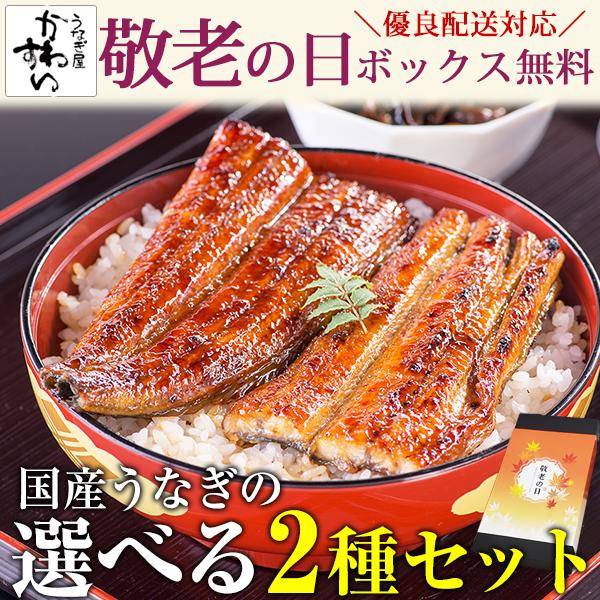 母の日 まだ間に合う うなぎ 蒲焼き 国産 ウナギ 選べる2種 鰻 蒲焼 ギフト 内祝  誕生日 母...