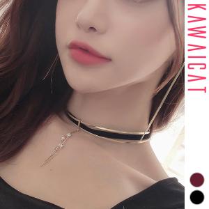 メール便送料無料 ネックレス レディース チョーカー風 ゆらゆら