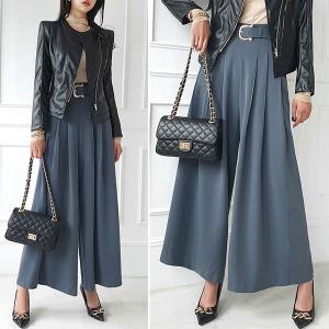 パンツ レディース ボトムス スラックス ワイ...の詳細画像3