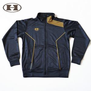 ハイゴールド ウェア 野球 ジップアップトレーニングシャツ 長袖 HUS-200 ブラック｜kawaisports