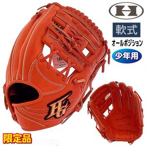 ハイゴールド 軟式 グローブ オールラウンド ジュニア 少年用 野球 RKG-2021SP 右投げ用 Fオレンジ｜kawaisports