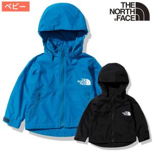 ノースフェイス アウトドア ウェア 長袖 ベビー コンパクトジャケット 90cm NPB22210 バンフブルー／ブラック